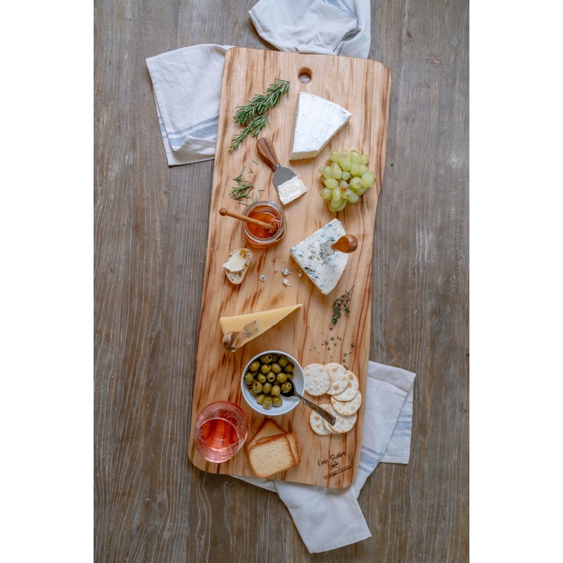 31" Artisan Organic Natural Wood Anti Bacterial Cutting Board By Homeroots