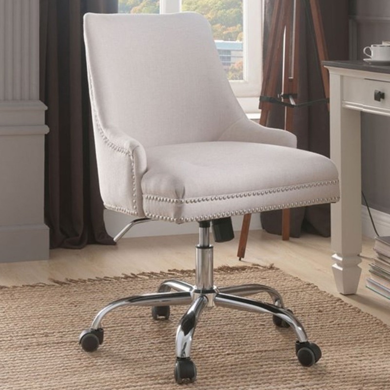 Beige Plywood Office Chair By Homeroots