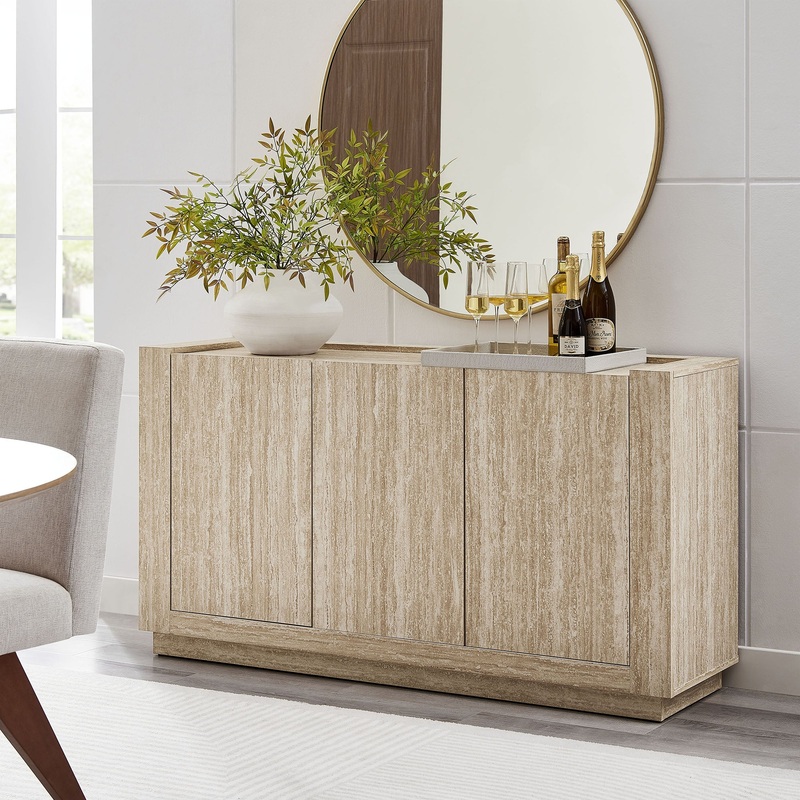 Hollis 59" Travertine Sideboard by Modway