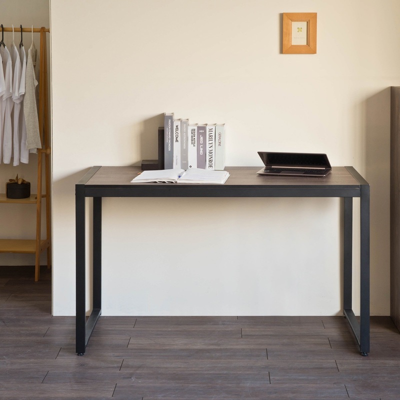 Mod Industrial Black And Walnut Finish Table Desk By Homeroots