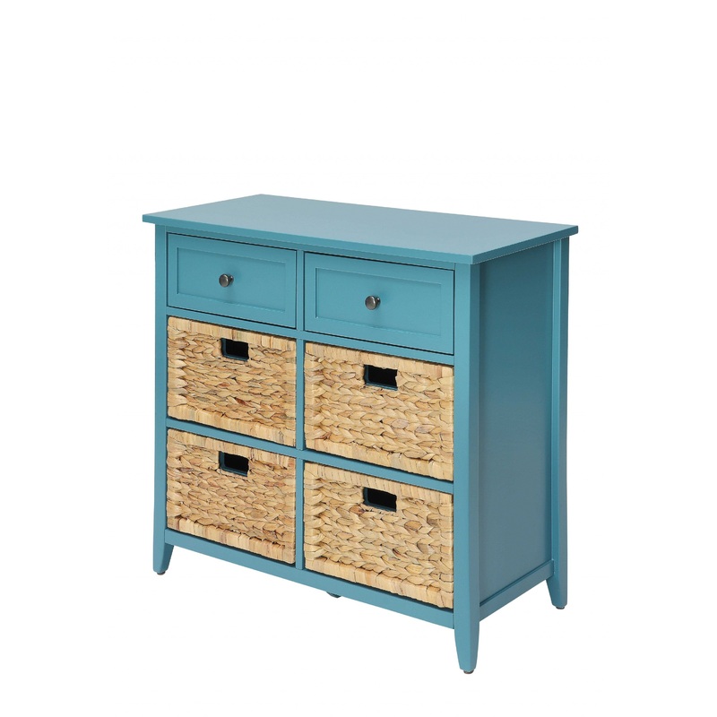Pop of Color Teal Accent Chest with Storage By Homeroots