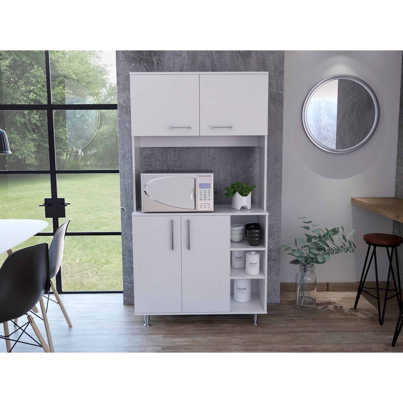 Sedona White Kitchen Cabinet By Homeroots