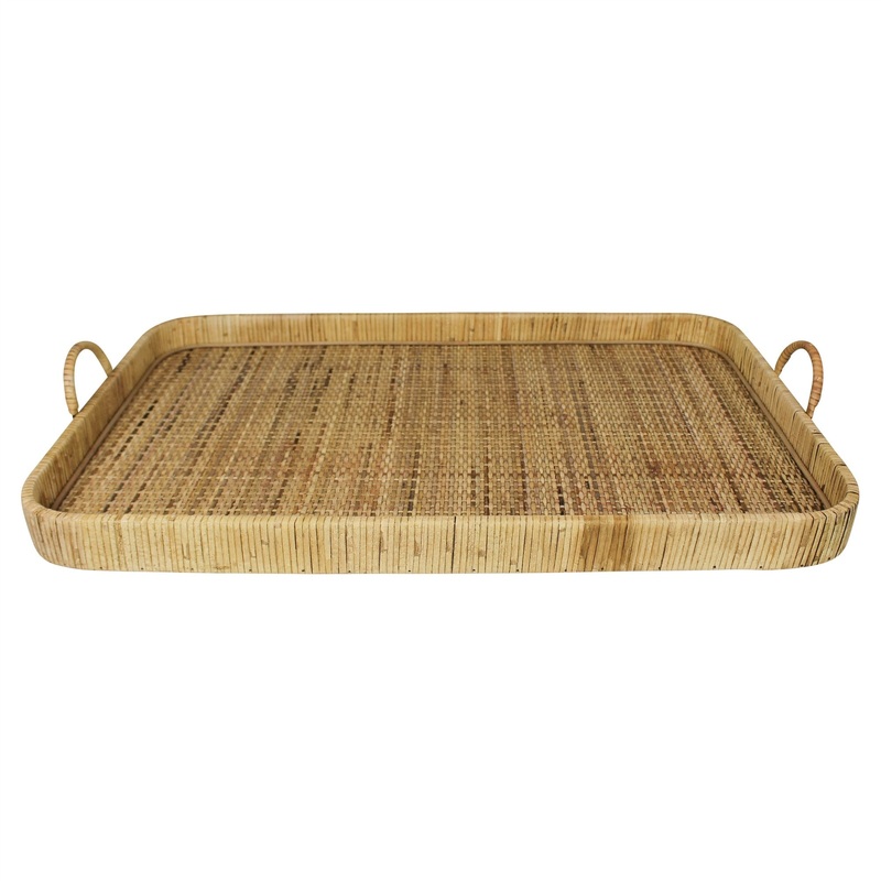 Jumbo Bamboo Rectangular Tray By Homeroots
