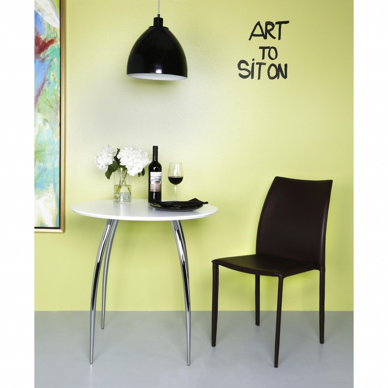 Set Of Two Premium All Black Stacking Dining Chairs By Homeroots