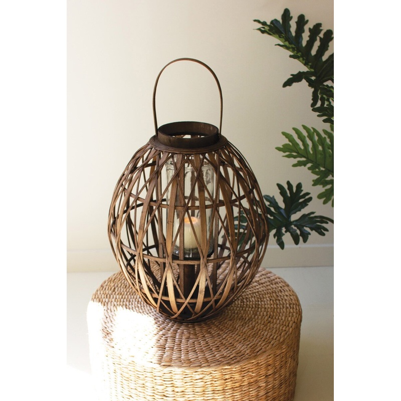 Woven Bamboo Lantern - Large (Min 2) By Kalalou