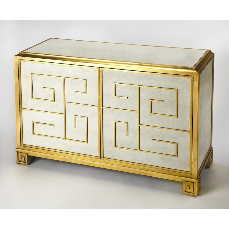 Bello Leather Console Cabinet By Homeroots