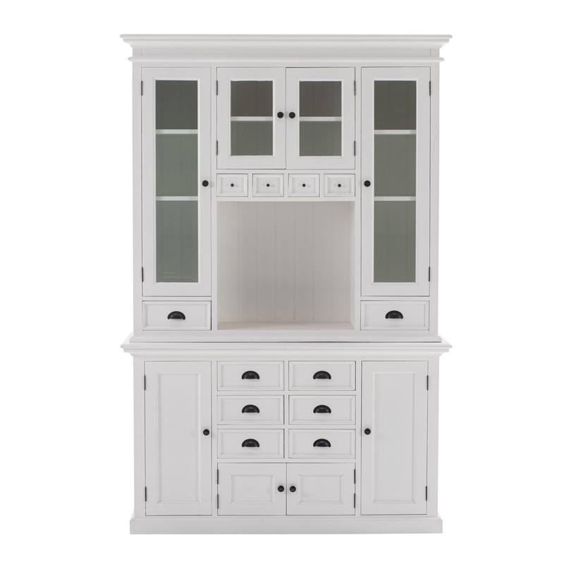 Classic White Kitchen Hutch By Homeroots