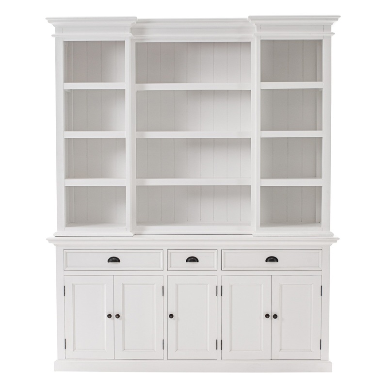 Classic White Large Kitchen Hutch By Homeroots