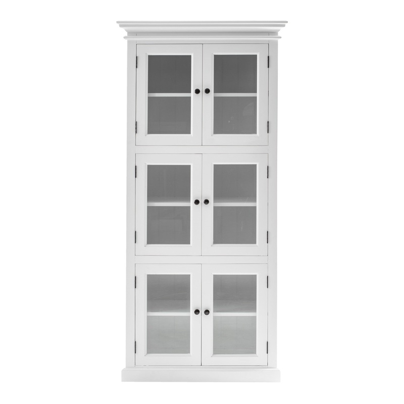 Classic White Three Level Storage Cabinet By Homeroots