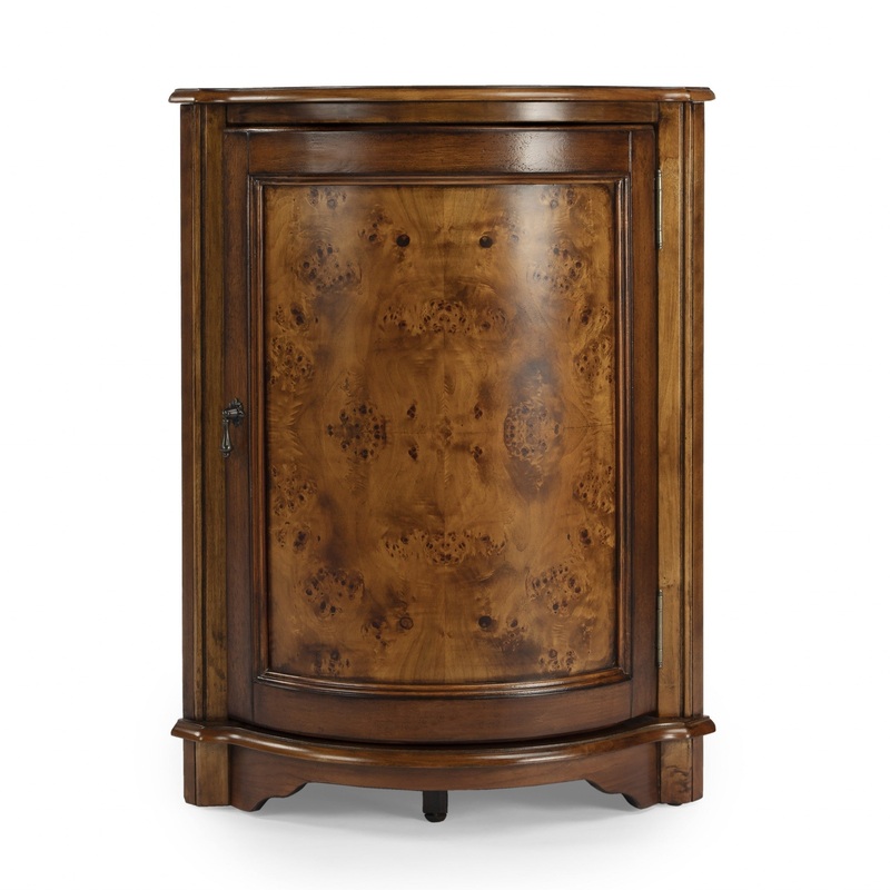 Durham Plantation Cherry Corner Cabinet By Homeroots - 389716