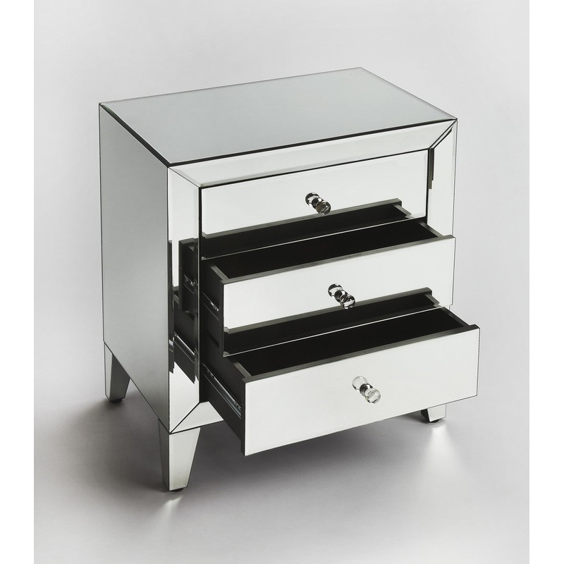 Emily Mirrored Chest By Homeroots