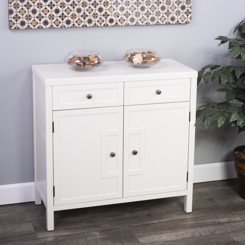 Imperial White Console Cabinet By Homeroots