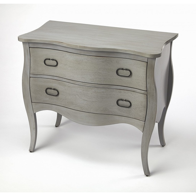 Rochelle Gray 2 Drawer Chest By Homeroots