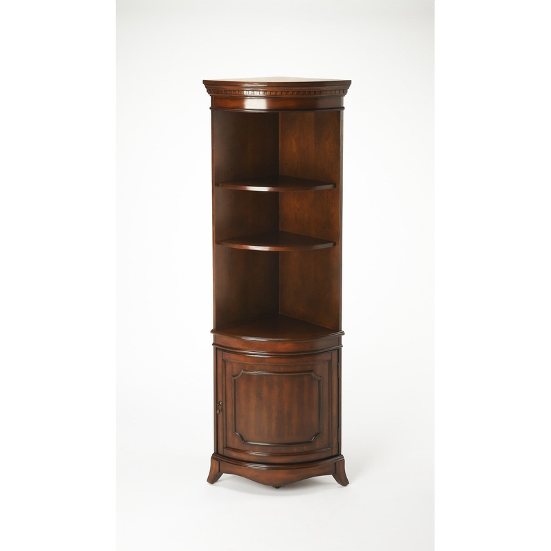Traditional Cherry Corner Cabinet By Homeroots