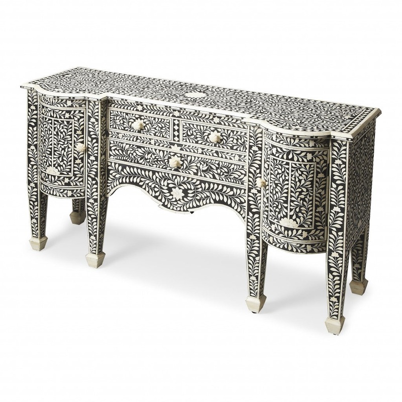 Victoria Black Bone Inlay Buffet By Homeroots
