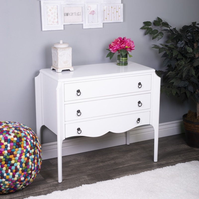 Wilshire Glossy White Accent Chest By Homeroots
