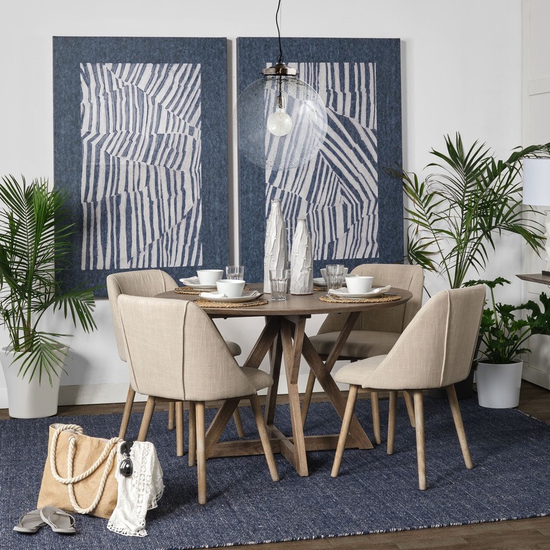 Cream Fabric Wrap With Brown Wooden Base Dining Chair By Homeroots - 380416