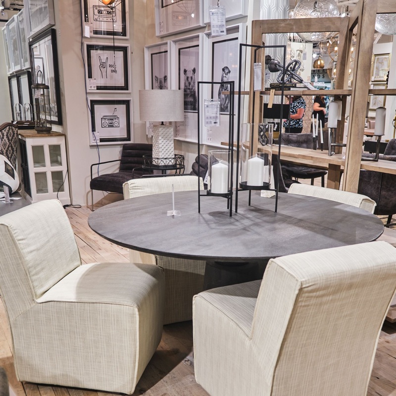 Fully Upholstered Cream Toned Fabric Dining Chair On Casters By Homeroots