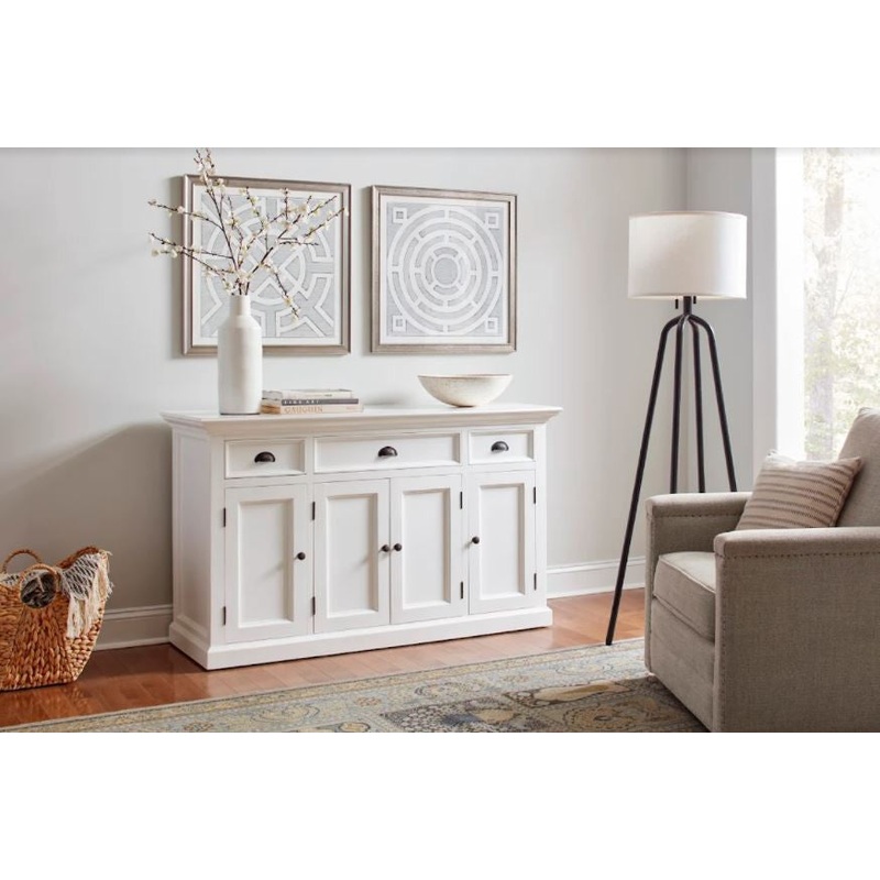 Large Modern Farmhouse White Cabinet By Homeroots