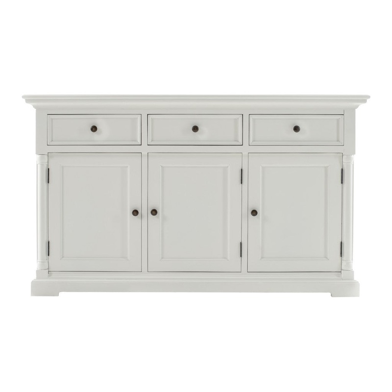 Modern Farm White Three Door Buffet Server By Homeroots