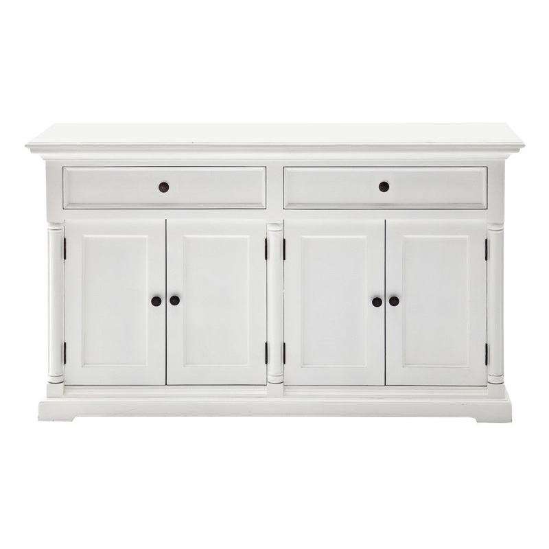Modern Farm White Two Door Buffet Server By Homeroots