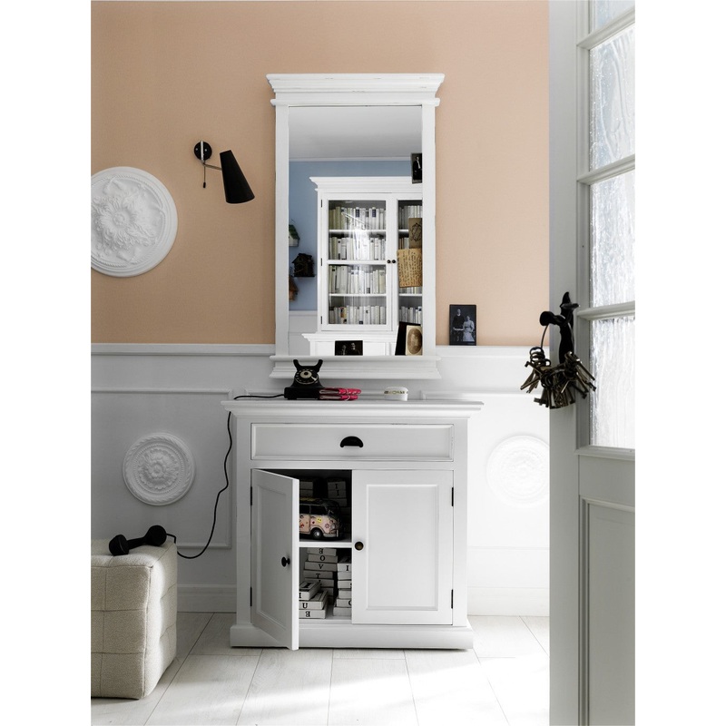 Modern Farmhouse White Accent Cabinet By Homeroots