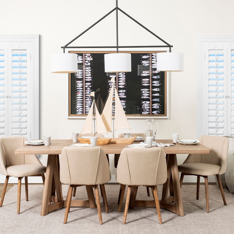 Rectangular Brown Solid Wood Top & Base Dining Table By Homeroots