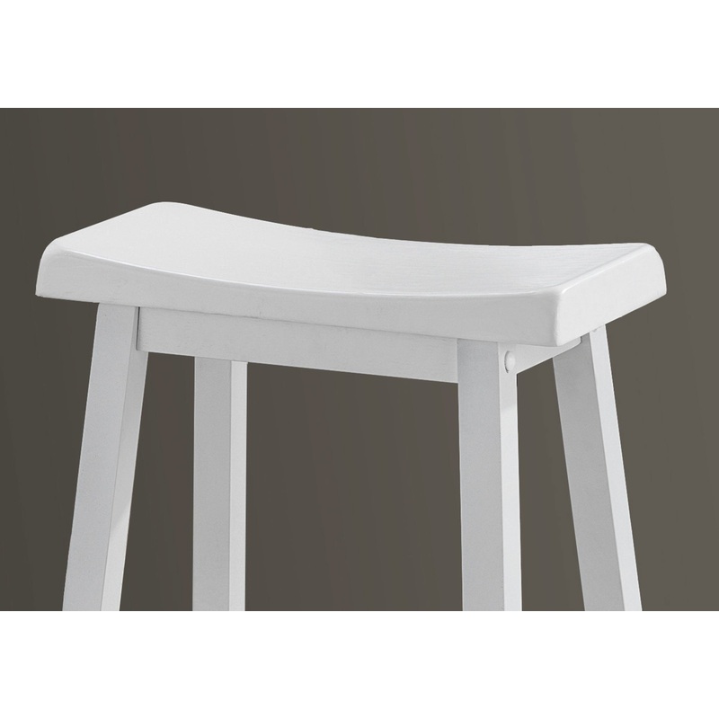 White Solid Wood Mdf Barstool By Homeroots