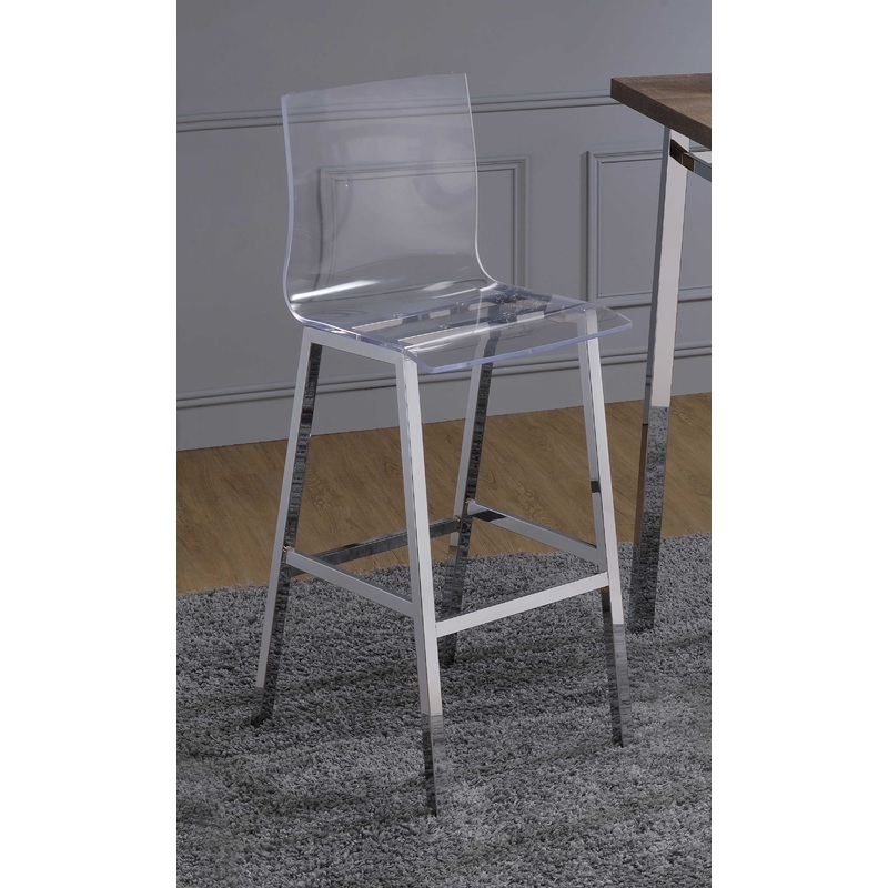 3Pc Pack Gray Oak Adjustable Counter Height Dining Set By Homeroots - 286238