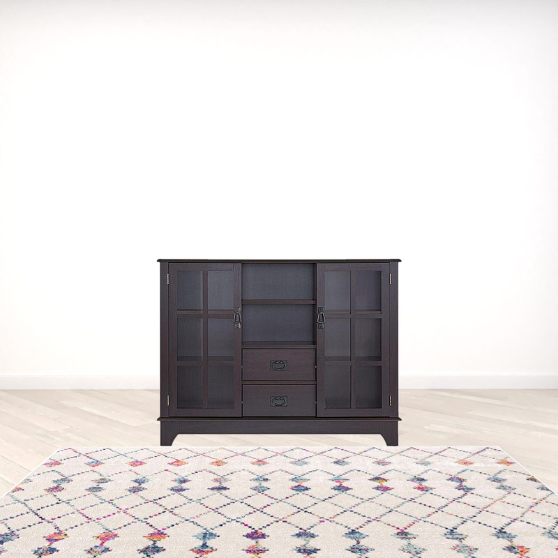 Espresso Mdf Cabinet By Homeroots