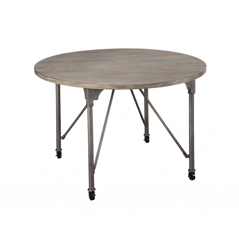 Gray Oak And Sandy Gray Dining Table By Homeroots - 318920