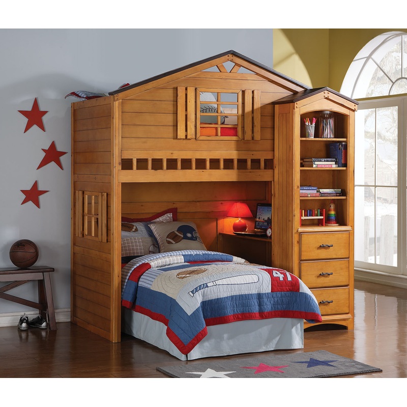 Rustic Oak Bookcase Cabinet By Homeroots