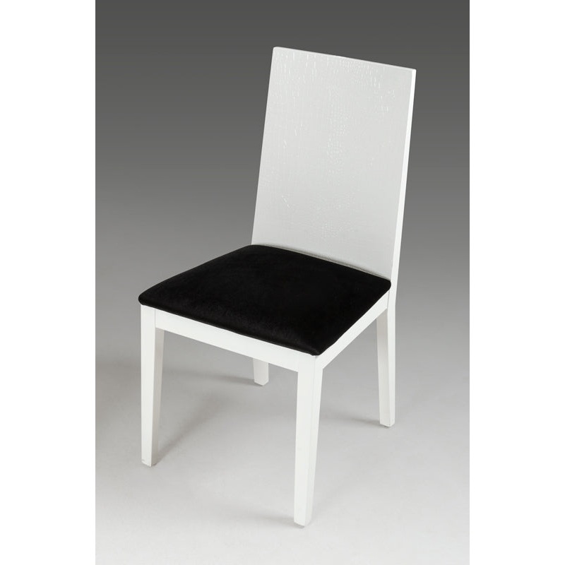 Two 36' White Fabric Dining Chairs By Homeroots