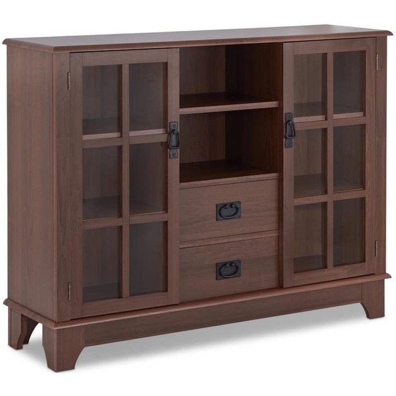 Walnut Mdf Cabinet By Homeroots