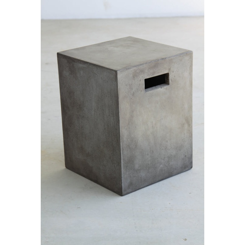 18' Concrete Dining Stool By Homeroots