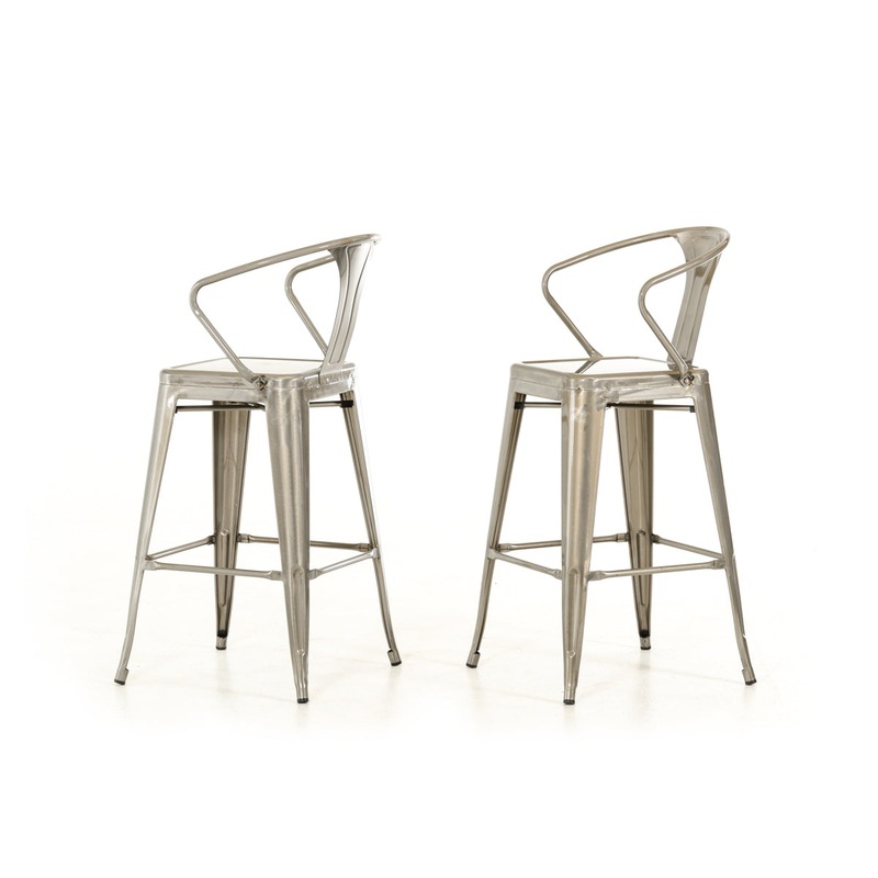 33' Steel Bar Stool By Homeroots