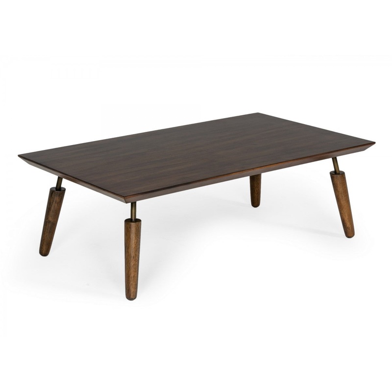 Mid Century Modern Acacia Coffee Table By Homeroots