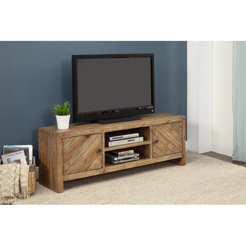 Rustic Natural Trendy TV Console By Homeroots