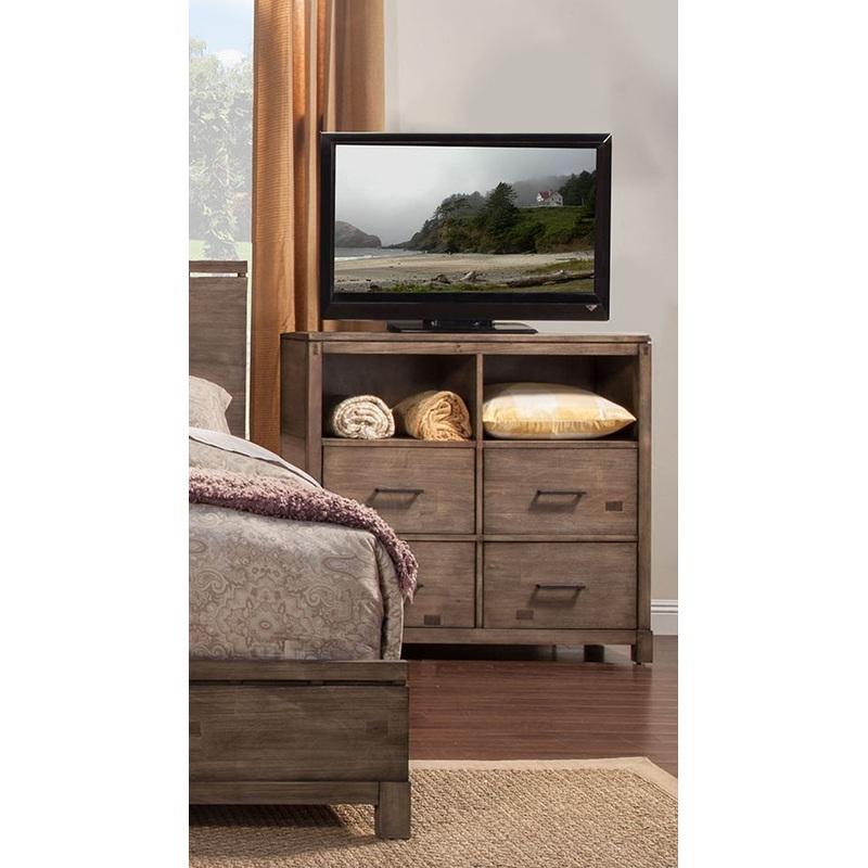 Rustic Weathered Gray TV Console Cabinet By Homeroots