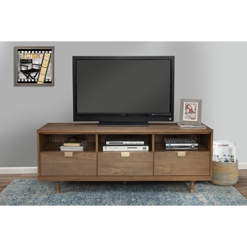Stylish Sand TV Console By Homeroots