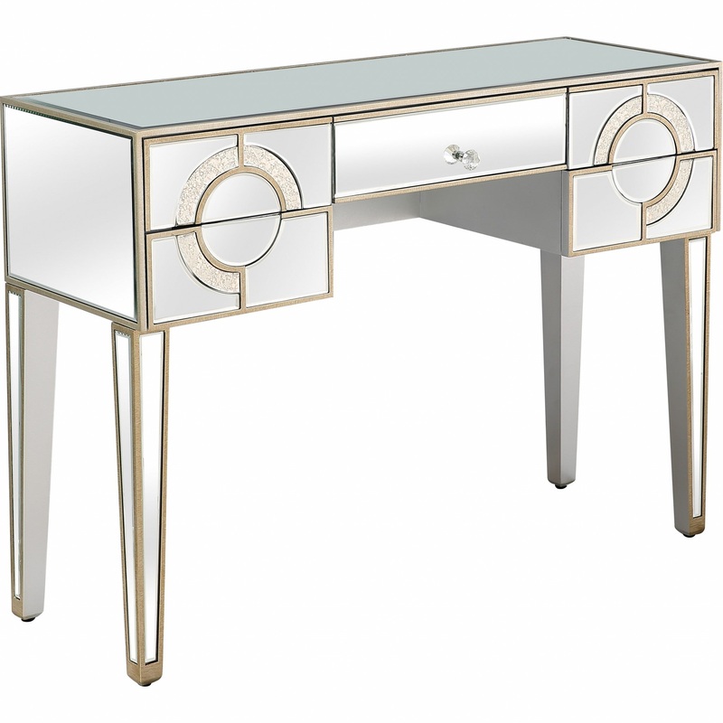 Antiqued Crystal Console Table By Homeroots