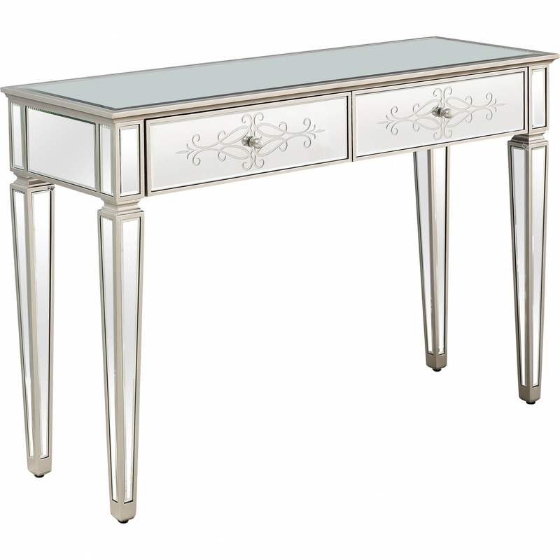 Antiqued Etch Console Table By Homeroots