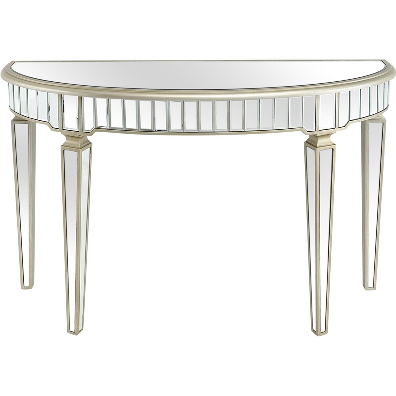 Gold Accented Console Table By Homeroots