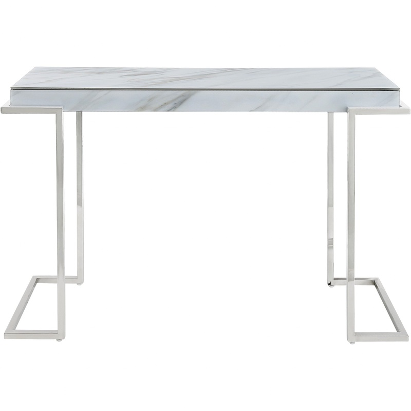Marble Rectangular Console Table By Homeroots