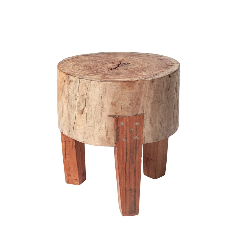 Modern Farmhouse 15' Reclaimed Wood Stool By Homeroots