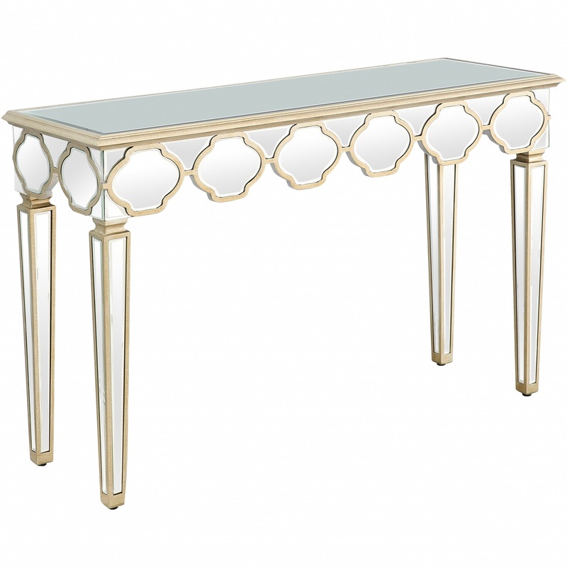 Scalloped Edge Console Table By Homeroots