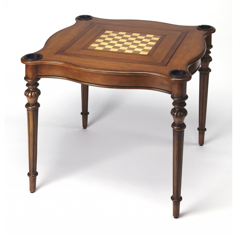 Antique Cherry Multi Game Table By Homeroots - 389893