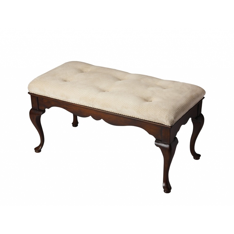 Classic Cherry Brown Finish Bench By Homeroots