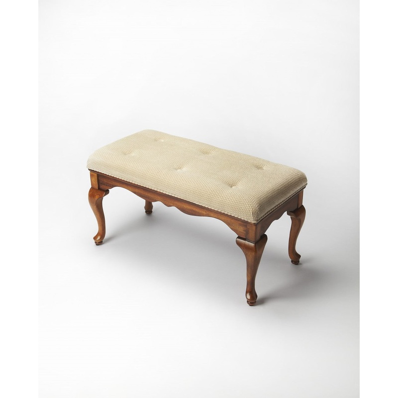 Classic Olive Brown Bench By Homeroots