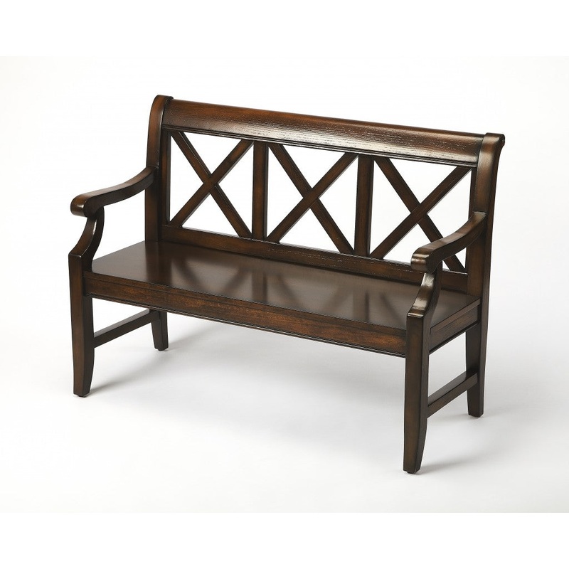 Dark Brown Bench By Homeroots
